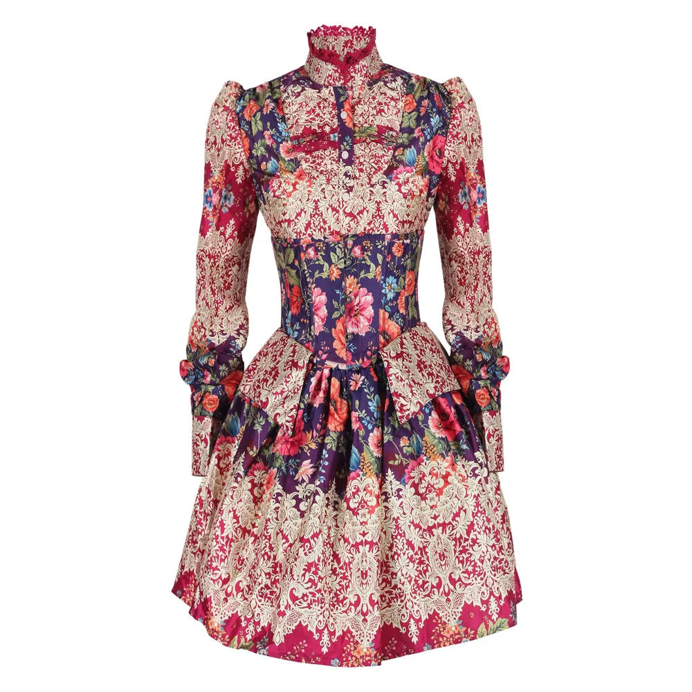 Three-Piece Baroque Costume Set – Corset, Shirt & Skirt Three-Piece Baroque Costume Set – Corset, Shirt & Skirt