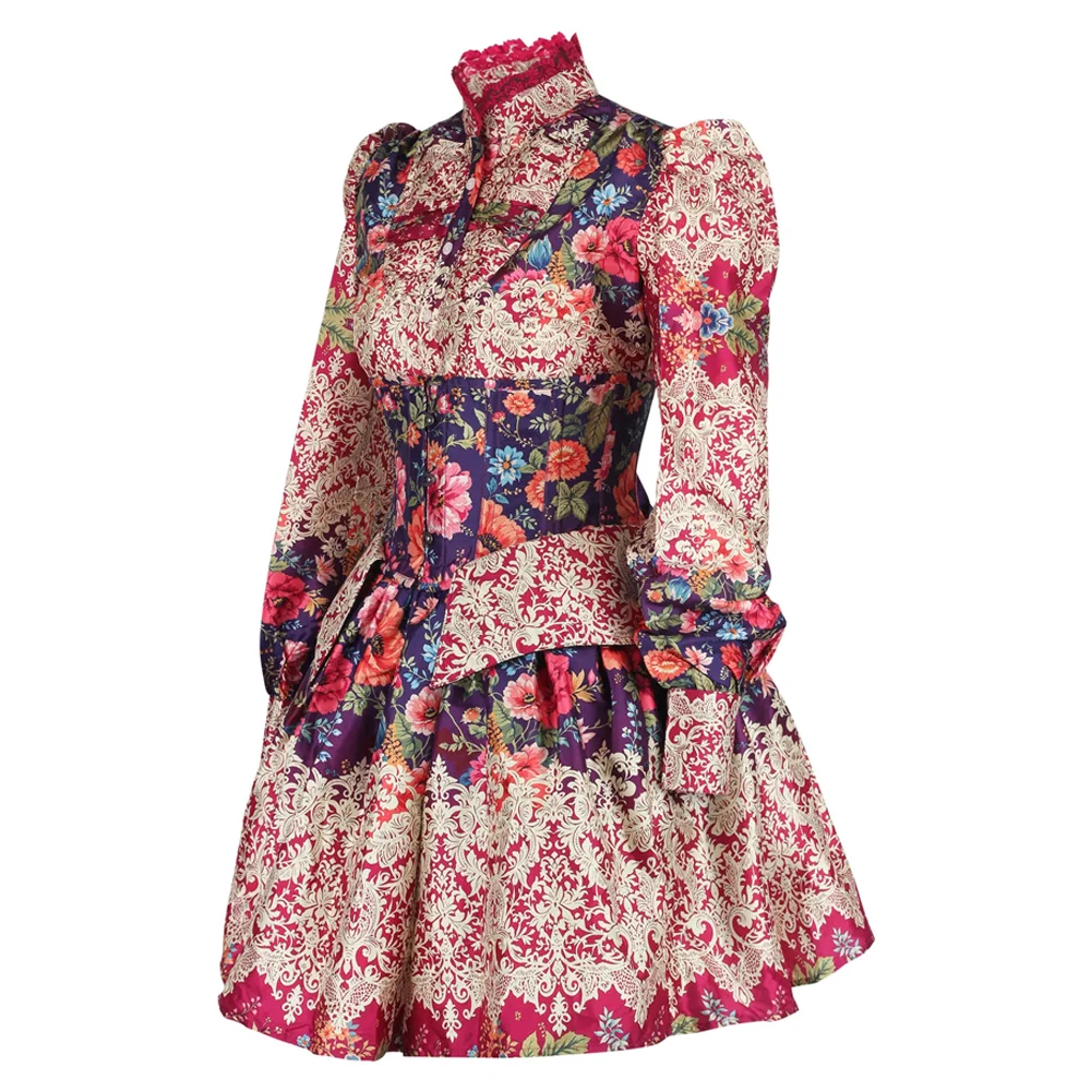 Three-Piece Baroque Costume Set – Corset, Shirt & Skirt Three-Piece Baroque Costume Set – Corset, Shirt & Skirt