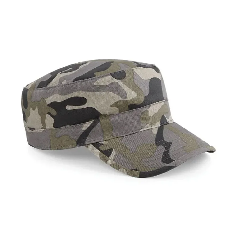 Camouflage Military Cap – Flat Top
