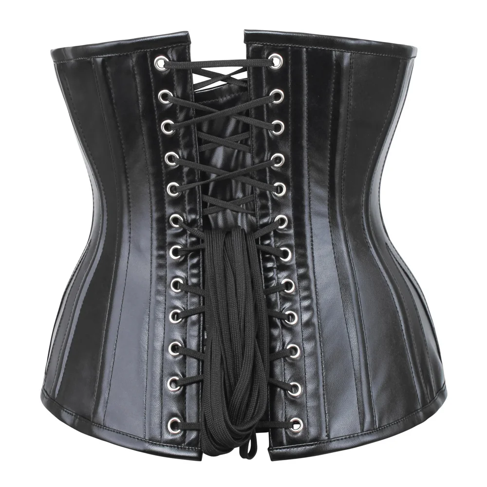 Black & Gold Steampunk Underbust Corset – Brocade Beading, Side Lace Black & Gold Steampunk Underbust Corset – Brocade Beading, Side Lace