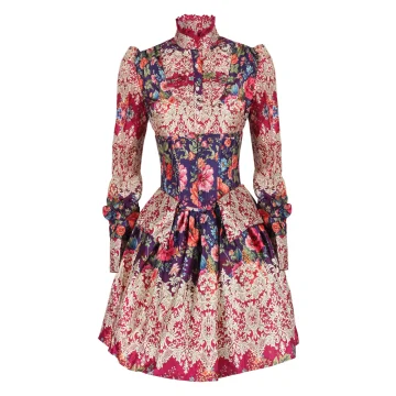 Three-Piece Baroque Costume Set – Corset, Shirt & Skirt