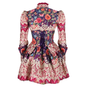 Three-Piece Baroque Costume Set – Corset, Shirt & Skirt