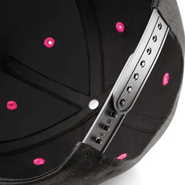 Two-Tone Baseball Cap – Black & Pink